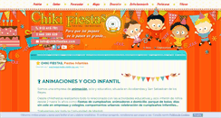 Desktop Screenshot of fiestasinfantileschikifiestas.com